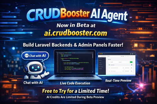 CRUDBooster AI Agent Is Now in Beta: Build Laravel Backends Faster with AI